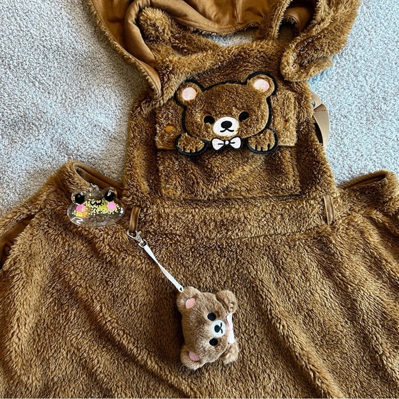 Charming Brown Bear Mini Dress with Hood - Picture 9 of 9